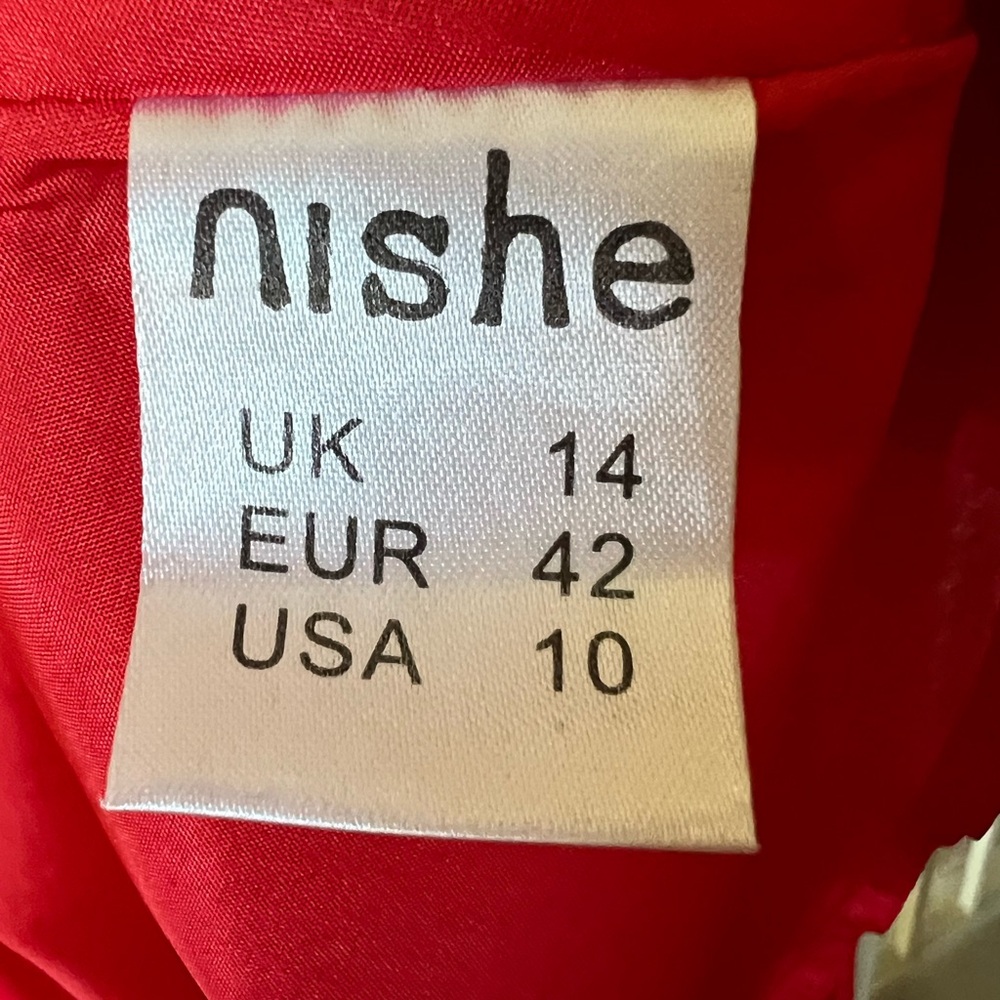Nishe Hot Air Balloon Embroidered Dress with peter pan collar UK14/US10 Modcloth - Picture 12 of 12
